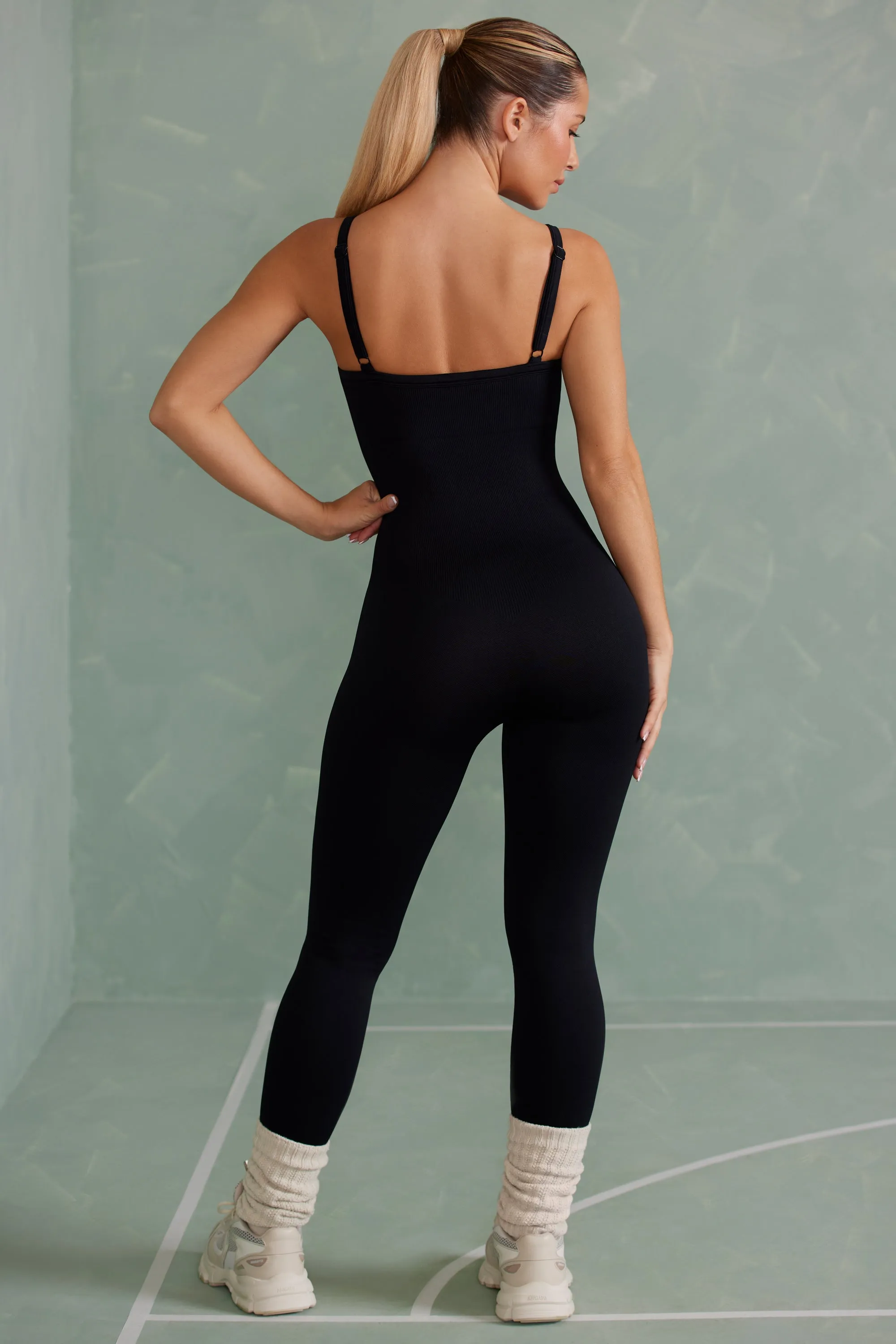 Super Sculpt Unitard in Onyx Black sold by Oh Polly product image thumbnail 2