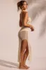 Crochet Knit Beach Midi Dress in White sold by Oh Polly