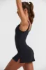 Scoop Neckline Tennis Dress in Black sold by Oh Polly