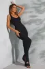 Tall Sweetheart Neckline Flare Hem Jumpsuit in Black sold by Oh Polly