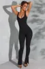 Tall Sweetheart Neckline Flare Hem Jumpsuit in Black sold by Oh Polly