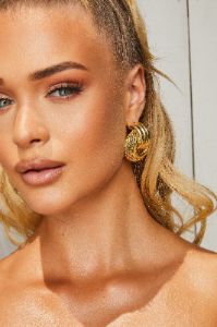 1988 18k Gold Plated Hoop Earrings sold by Oh Polly