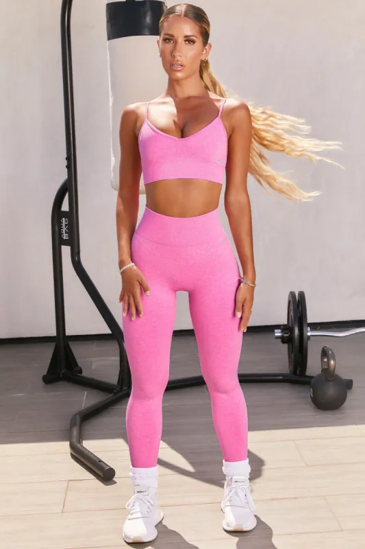 Unstoppable Petite Seamless Full Length Leggings in Pink sold by Oh Polly