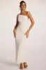 Textured Jersey Backless Maxi Dress in Ivory sold by Oh Polly