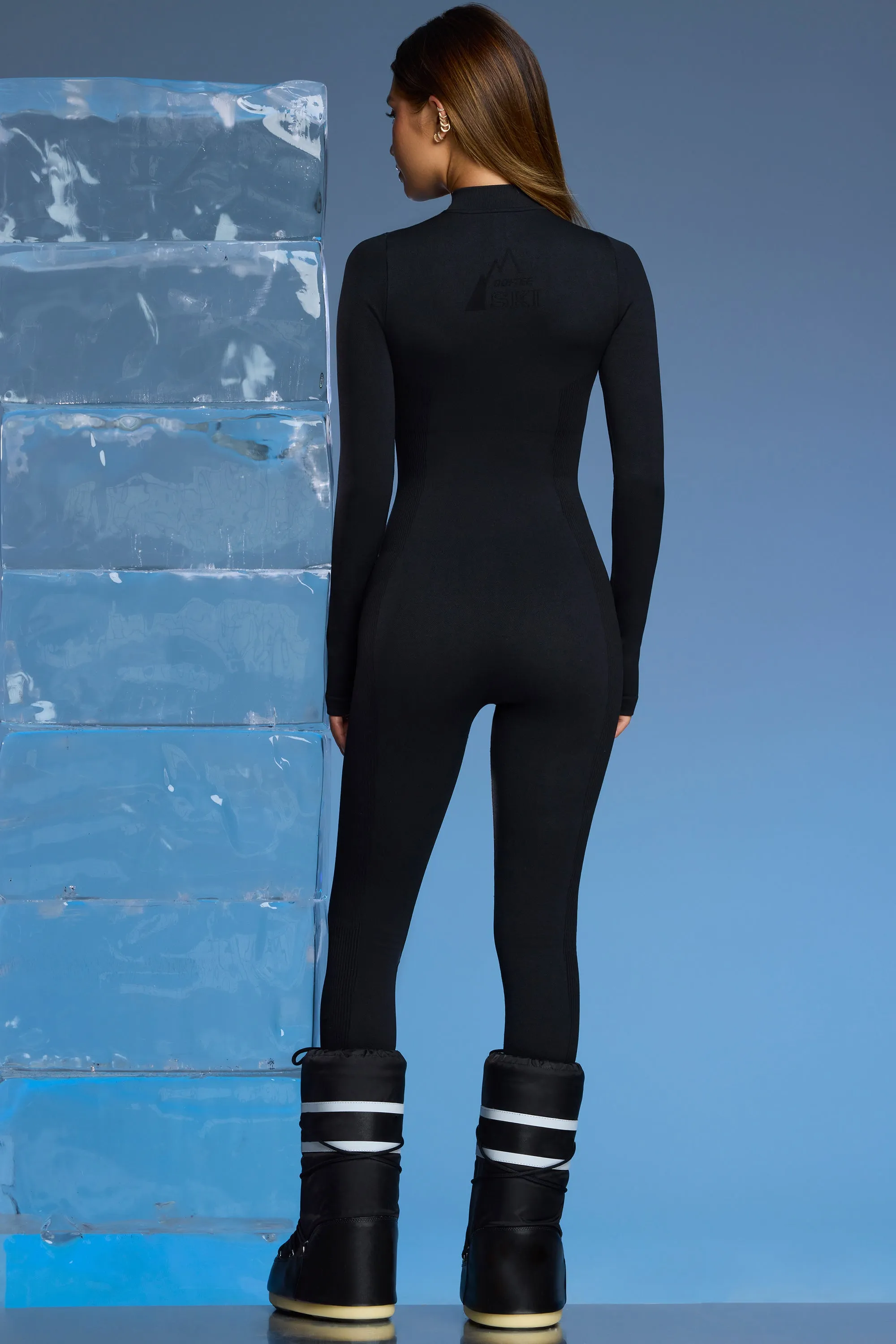 Petite Super Sculpt Base Layer Jumpsuit in Black sold by Oh Polly product image thumbnail 2