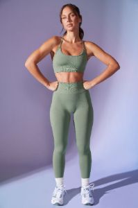 Petite High Waist Define Luxe Leggings in Sage sold by Oh Polly
