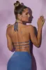 Cowl Neck Halter Neck Top in Navy sold by Oh Polly