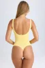Scoop Neck Bodysuit in Lemon Sherbet sold by Oh Polly