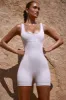 Wide Strap Unitard in Soft Grey sold by Oh Polly