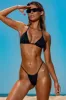 Drawstring Thong Bikini Bottoms in Black sold by Oh Polly