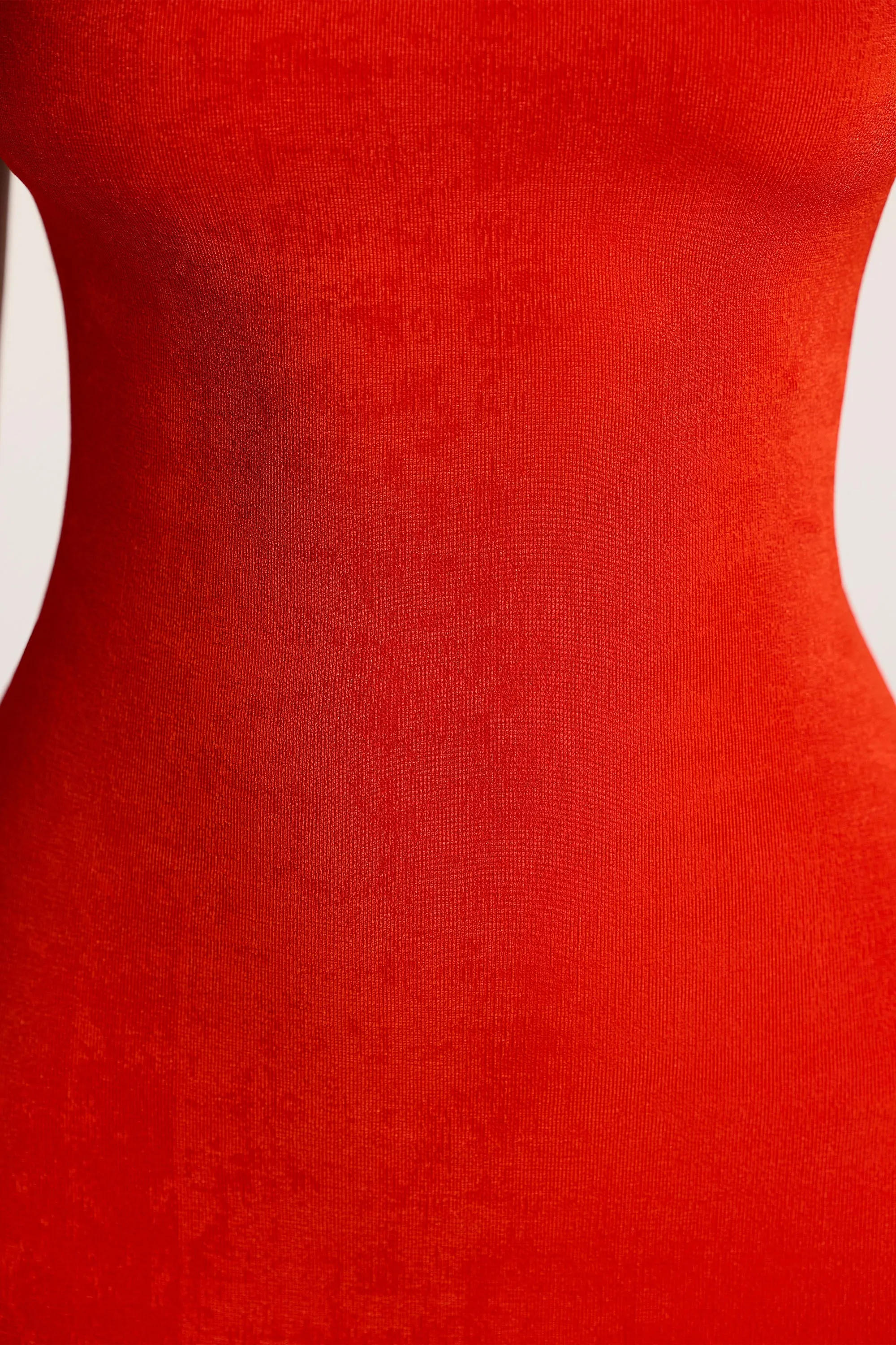 Textured Jersey Open Back Maxi Dress in Fiery Red sold by Oh Polly product image thumbnail 4