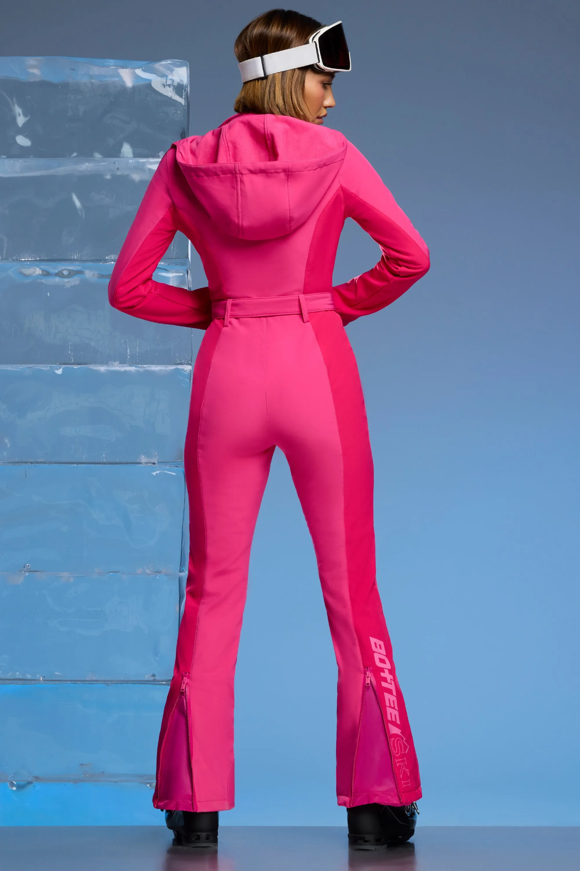 Petite Fleece Lined Ski Suit in Fuchsia Pink sold by Oh Polly product image thumbnail 2