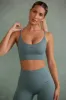 Super Sculpt Scoop Neck Sports Bra in Mineral Green sold by Oh Polly