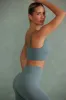 Super Sculpt Scoop Neck Sports Bra in Mineral Green sold by Oh Polly