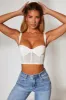 Corset Crop Top in Ivory sold by Oh Polly