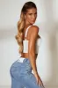 Corset Crop Top in Ivory sold by Oh Polly