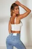 Corset Crop Top in Ivory sold by Oh Polly