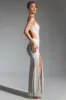 Embellished Cut-Out Fishtail Maxi Dress in White sold by Oh Polly