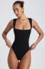 Modal Square-Neck Bodysuit in Black sold by Oh Polly