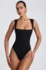 Modal Square-Neck Bodysuit in Black sold by Oh Polly