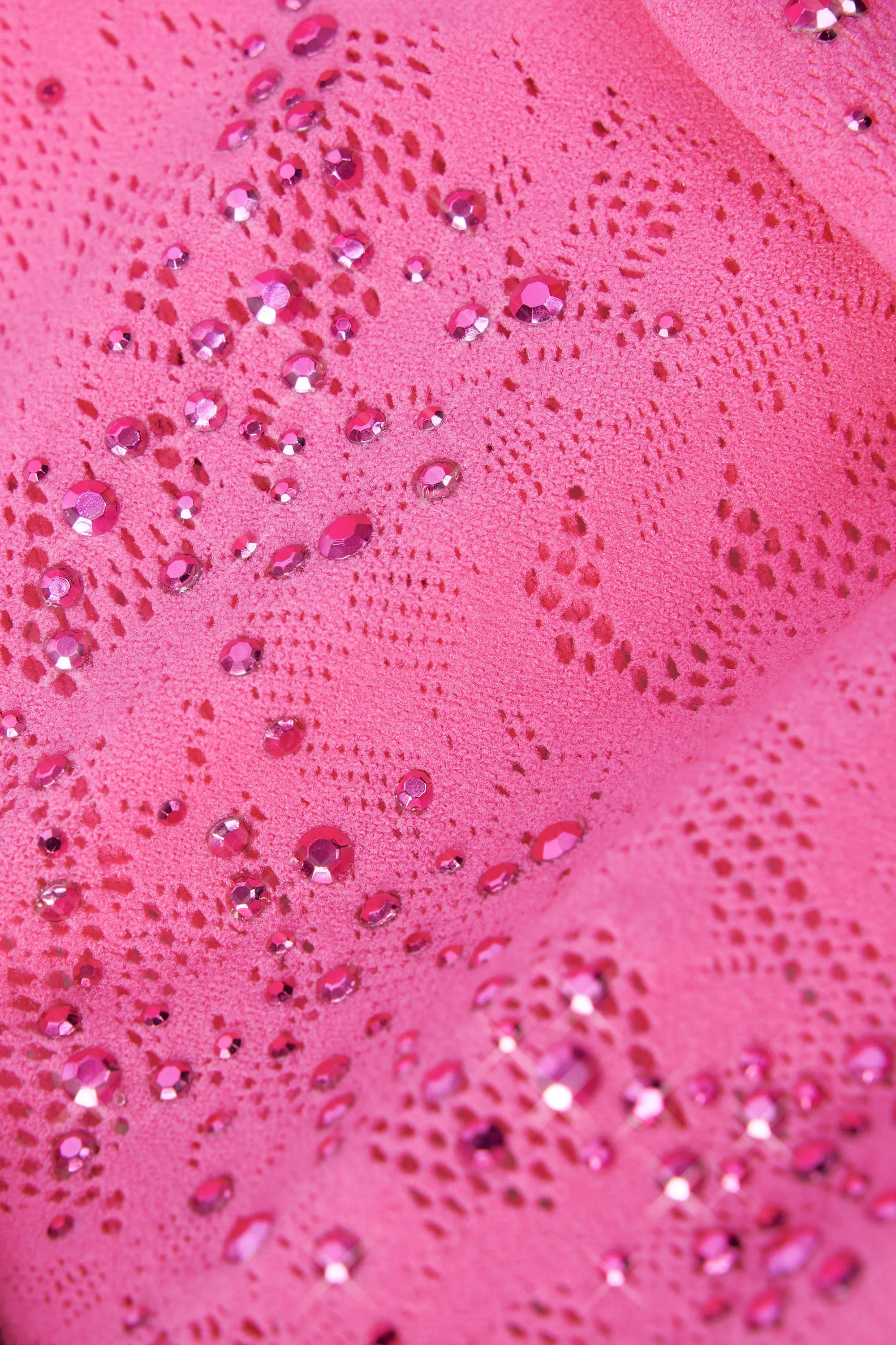 Embellished Lace-Up High-Neck Top in Bubblegum Pink sold by Oh Polly product image thumbnail 5