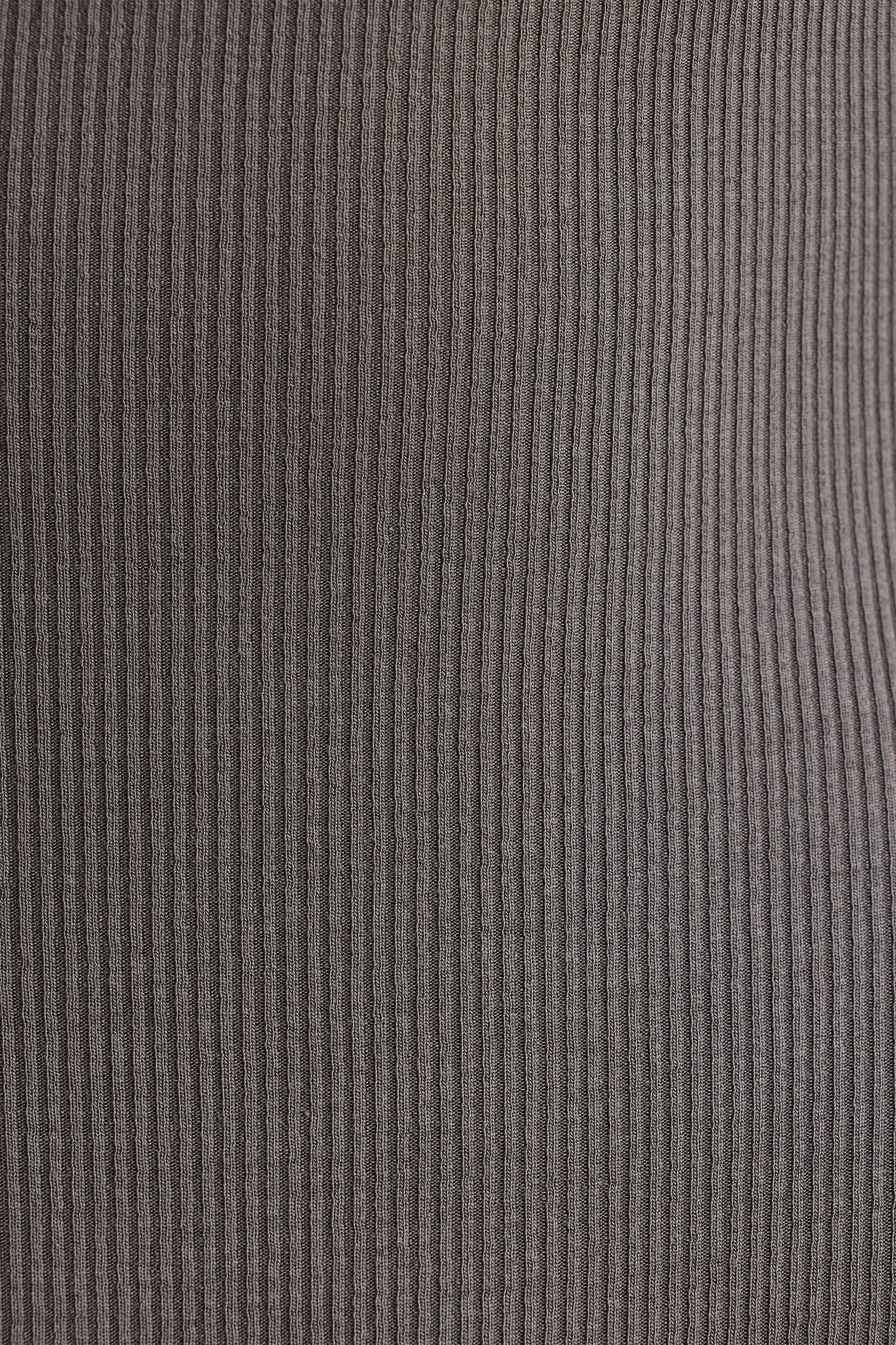 Ribbed Modal Long Sleeve Bodysuit in Grey sold by Oh Polly product image thumbnail 4