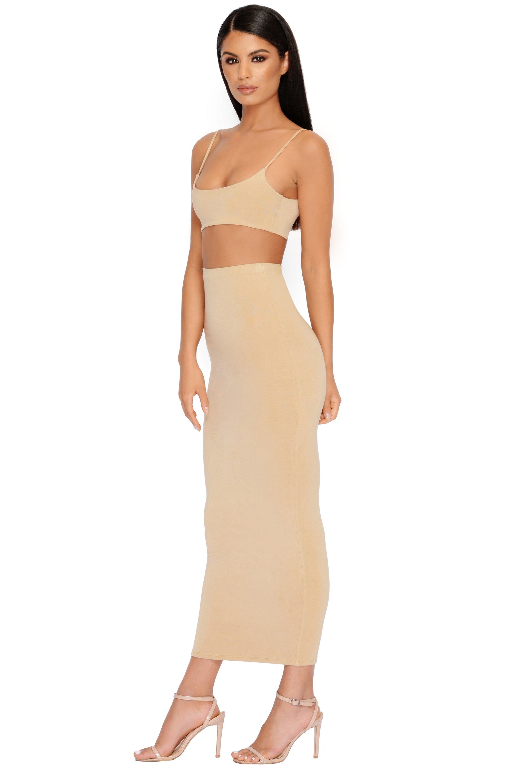 All Night Long Crop Top in Beige sold by Oh Polly product image thumbnail 2