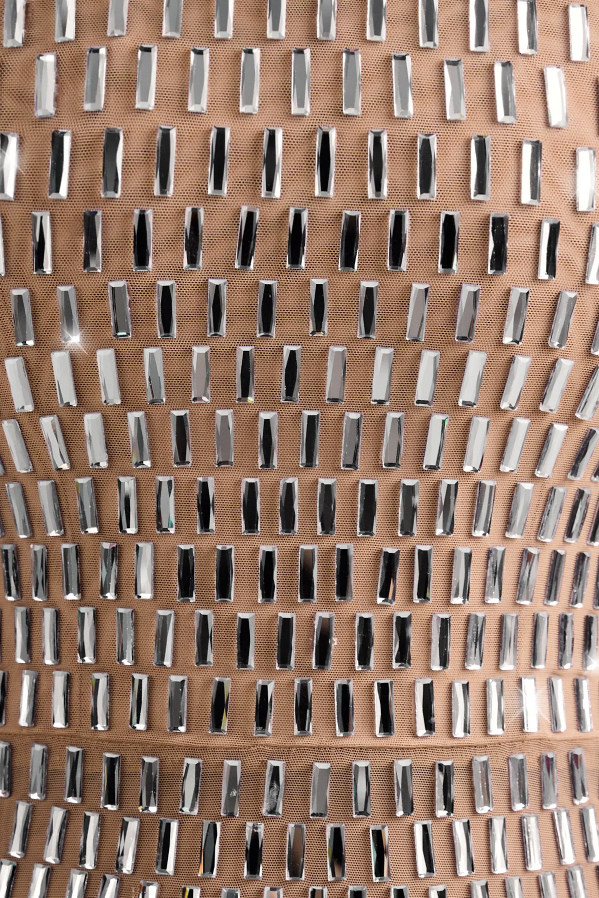 Embellished Low-Rise Micro Mini Skirt in Almond sold by Oh Polly product image thumbnail 4