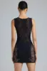 Embellished Mid-Rise Mini Skirt in Black sold by Oh Polly