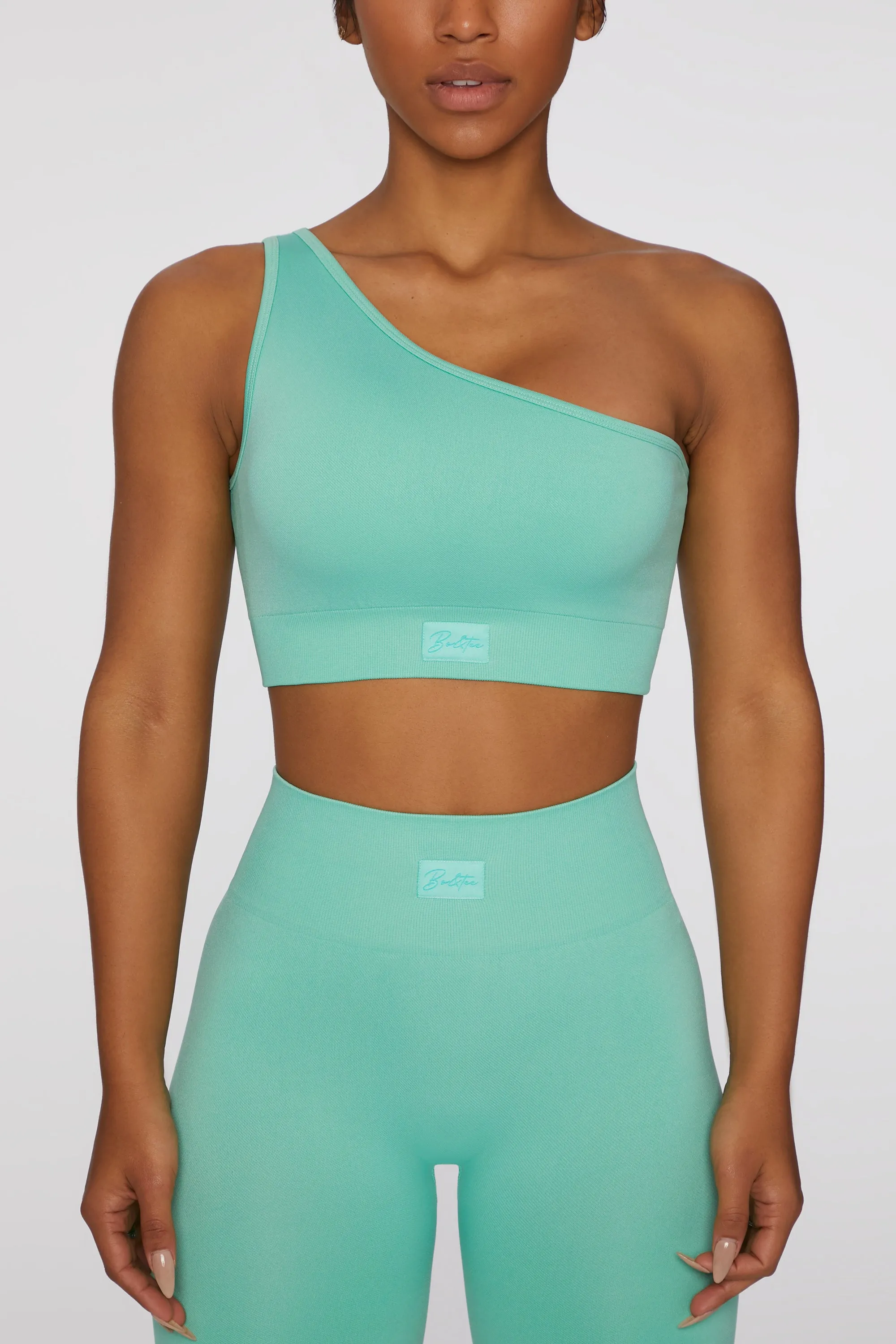 Asymmetric Crop Top in Turquoise sold by Oh Polly product image thumbnail 2