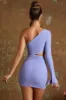 One Shoulder Cut Out Mini Dress in Periwinkle sold by Oh Polly