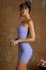 One Shoulder Cut Out Mini Dress in Periwinkle sold by Oh Polly