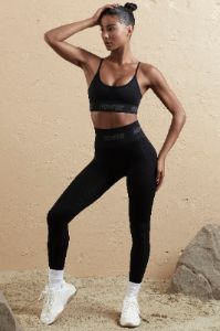 Petite Seamless High Waist Leggings in Black sold by Oh Polly