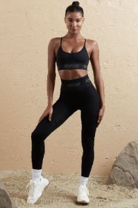 Petite Seamless High Waist Leggings in Black sold by Oh Polly