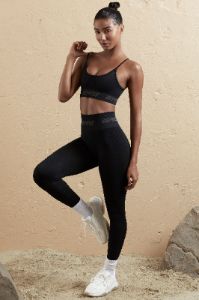 Petite Seamless High Waist Leggings in Black sold by Oh Polly