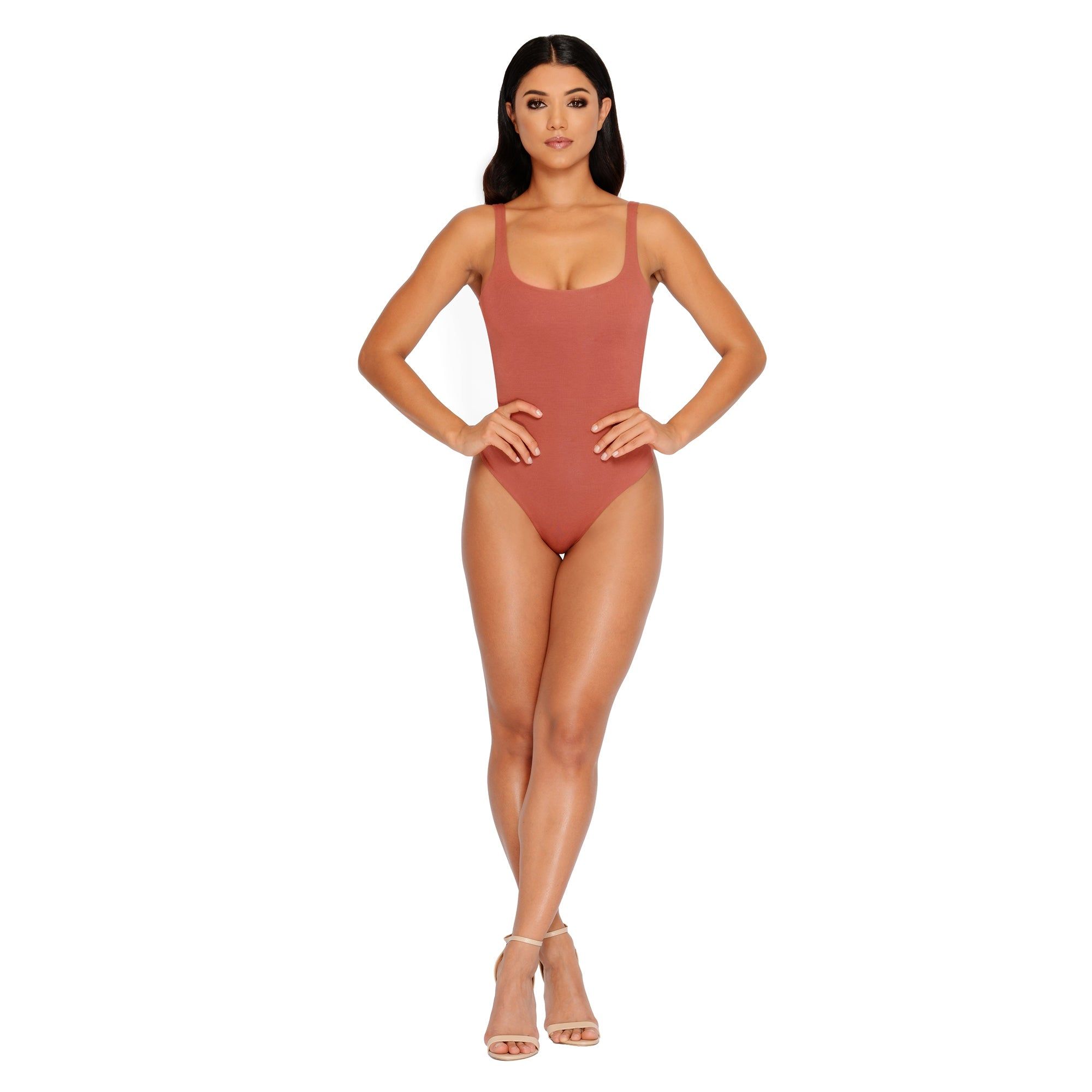 All Night Thong Double Layered Bodysuit in Rose sold by Oh Polly product image thumbnail 3