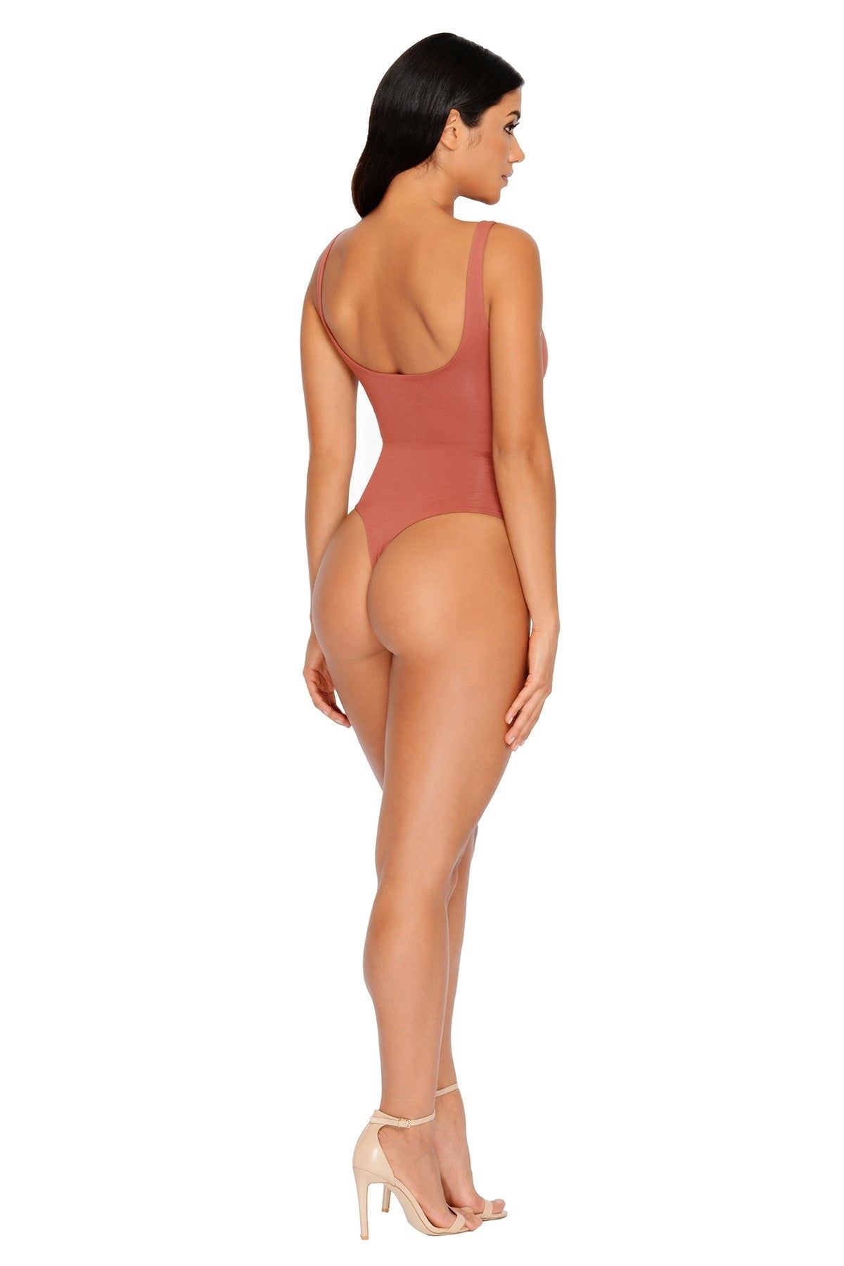 All Night Thong Double Layered Bodysuit in Rose sold by Oh Polly product image thumbnail 10