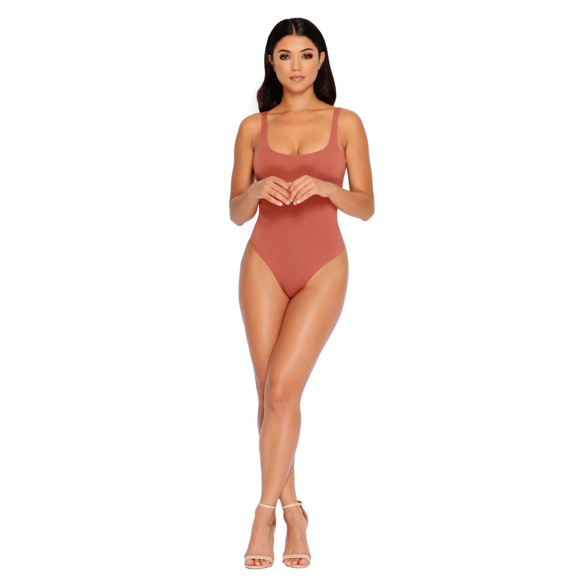All Night Thong Double Layered Bodysuit in Rose sold by Oh Polly product image thumbnail 4