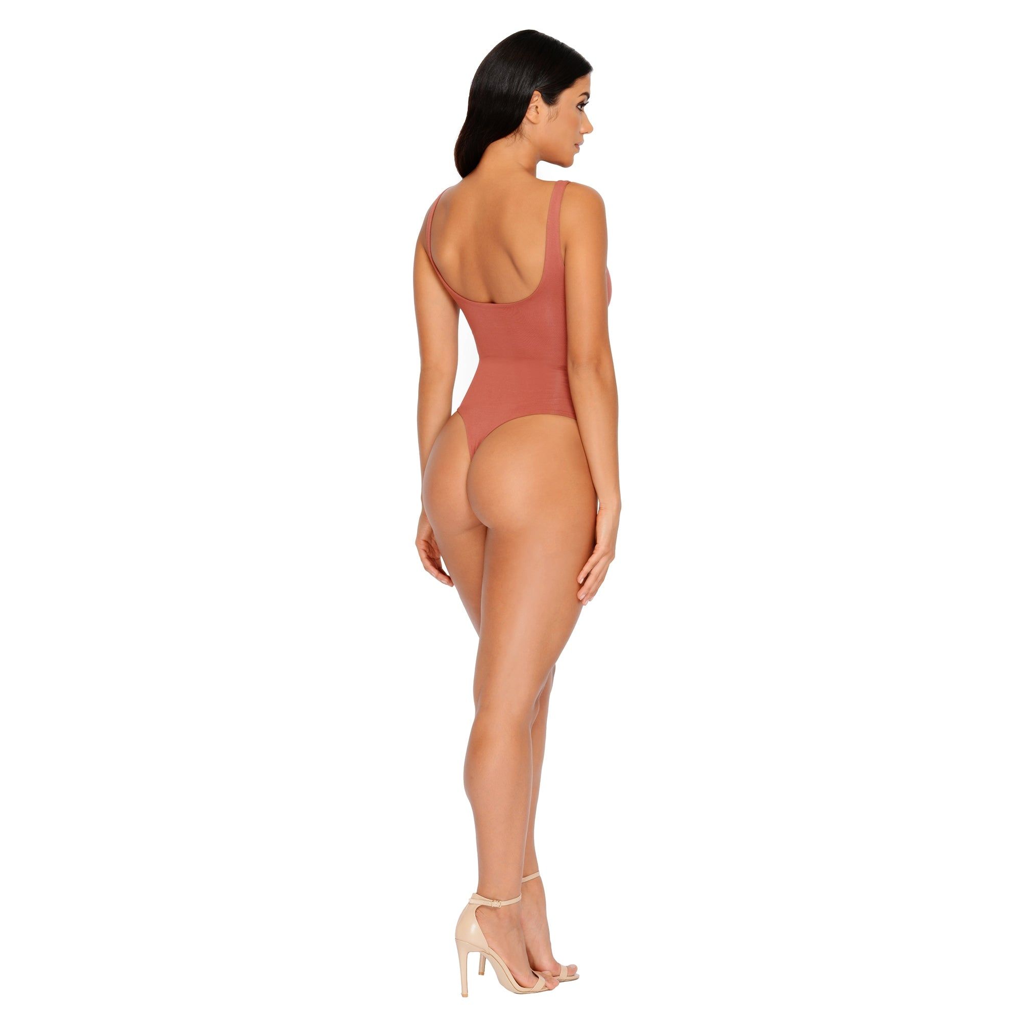 All Night Thong Double Layered Bodysuit in Rose sold by Oh Polly product image thumbnail 8