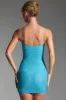 Embellished Bodycon Mini Dress in Aqua Blue sold by Oh Polly