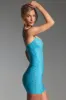 Embellished Bodycon Mini Dress in Aqua Blue sold by Oh Polly