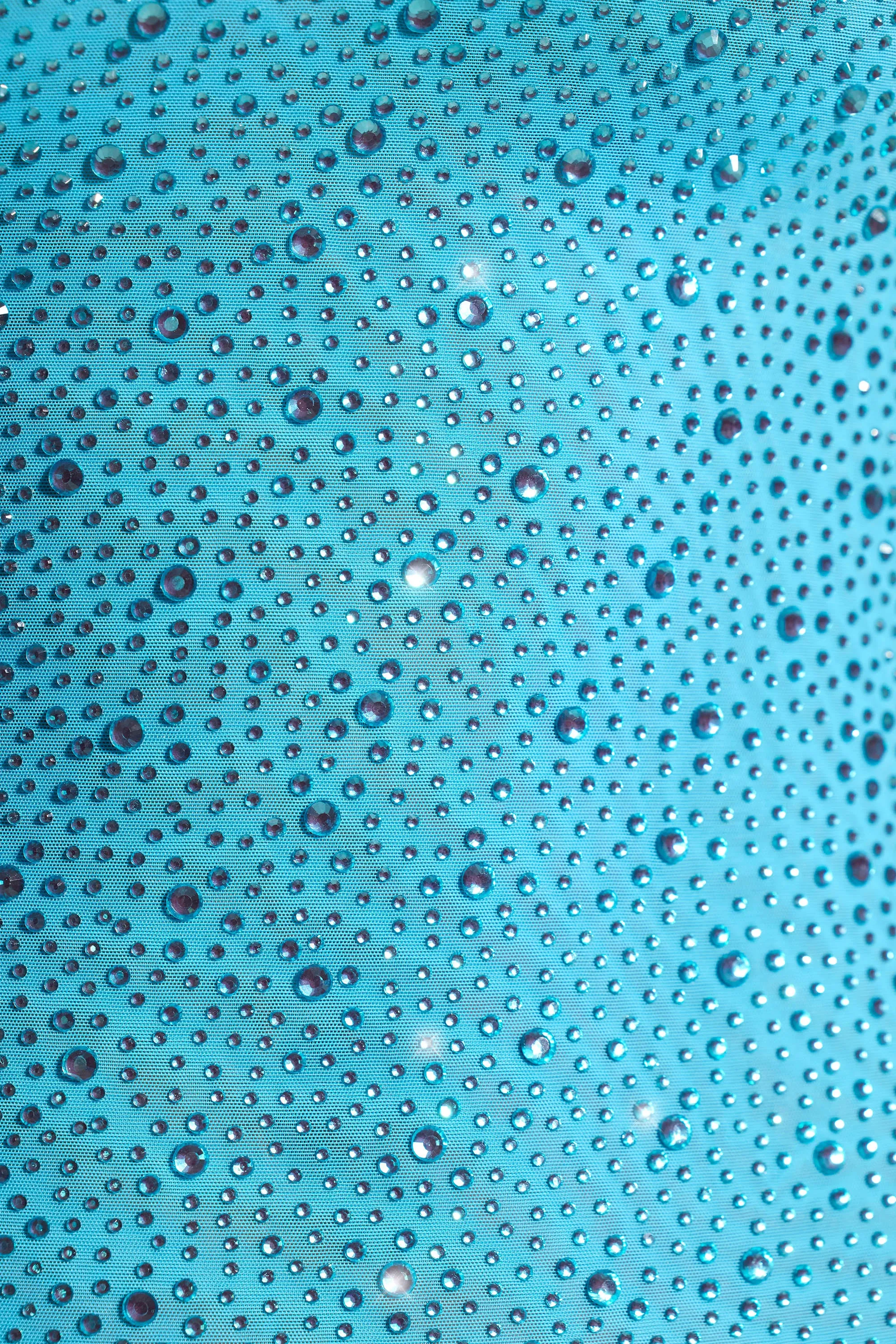 Embellished Bodycon Mini Dress in Aqua Blue sold by Oh Polly product image thumbnail 4