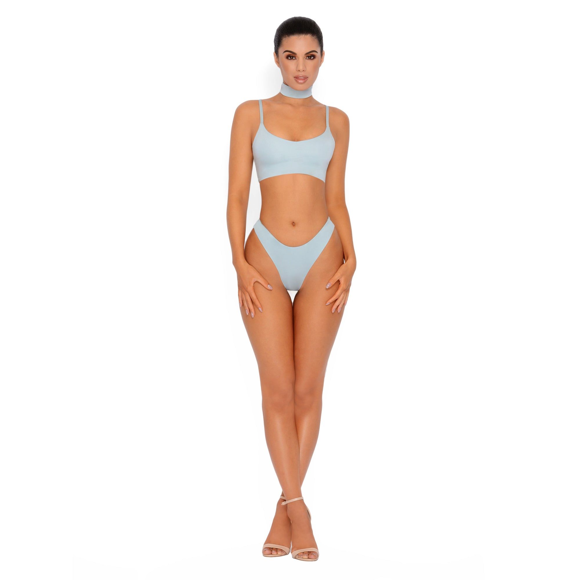 Sleek Like Me Brazilian Bikini Bottoms in Opal Blue sold by Oh Polly product image thumbnail 4