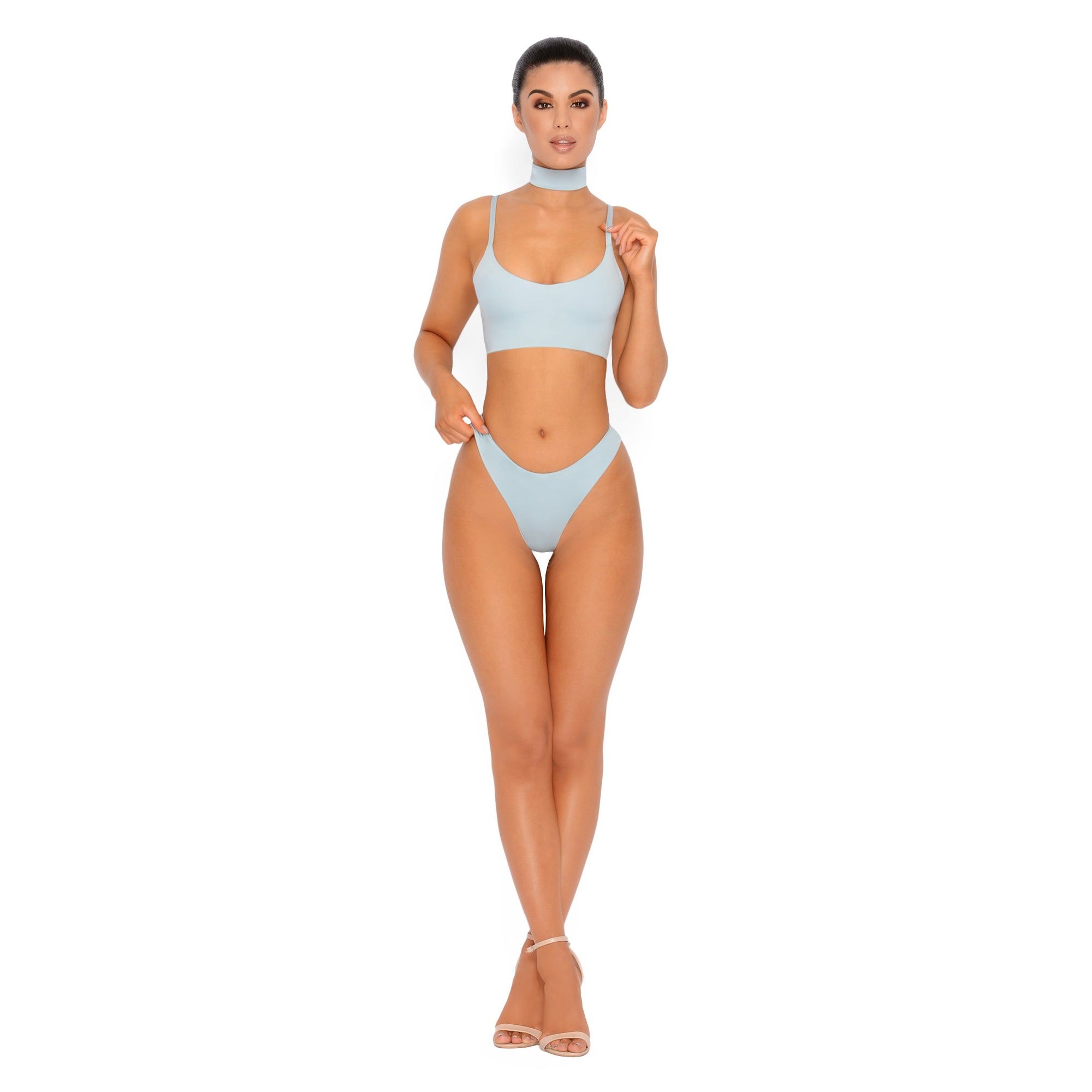 Sleek Like Me Brazilian Bikini Bottoms in Opal Blue sold by Oh Polly product image thumbnail 24
