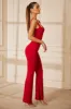 Sweetheart Neckline Backless Jumpsuit in Red sold by Oh Polly