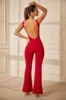 Sweetheart Neckline Backless Jumpsuit in Red sold by Oh Polly