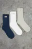Chunky Ribbed Crew Socks Multipack sold by Oh Polly