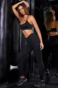 High Waist Ribbed Leggings in Black sold by Oh Polly