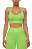 Halter Neck Backless Sports Bra in Green sold by Oh Polly