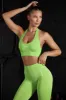 Halter Neck Backless Sports Bra in Green sold by Oh Polly
